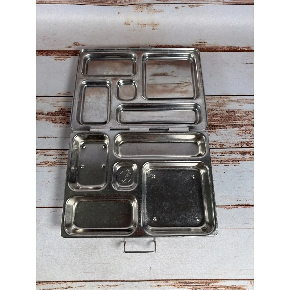 PlanetBox Rover Stainless Steel Bento Lunch Box 5 Compartment Unicorn Rainbow